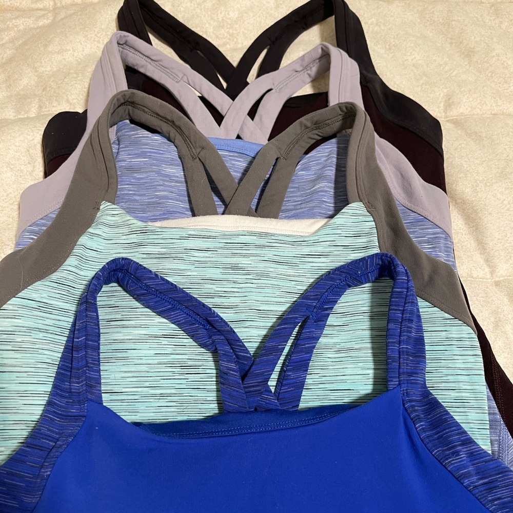 Lucy Cross Back tanks (set of four)